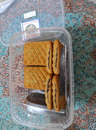 شیرینی کلمپه خرمایی برنجی بازار دهکده - 650 گرم