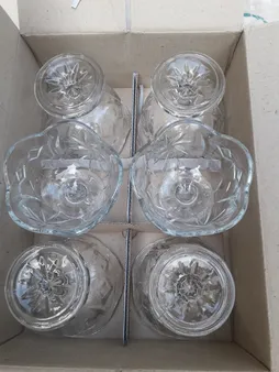 بستنی خوری بلور کاوه مدل سان استار کد 400205 بسته 6 عددی