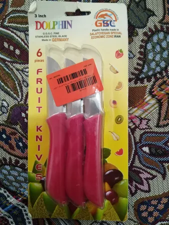 کارد میوه خوری دلفین مدل A3 بسته 6 عددی