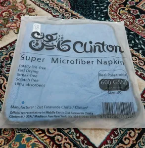 تجریه خرید دستمال نظافت خودرو کلینتون مدل سوپر میکروفایبر کد GSM600-6003