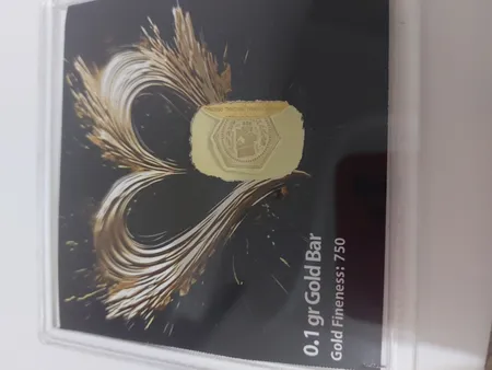 شمش طلا 18 عیار مدوپد مدل SG10102