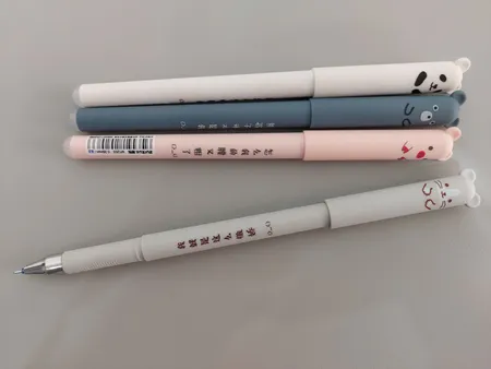 خودکار مدل عروسکی پاک کن دار مجموعه 4 عددی