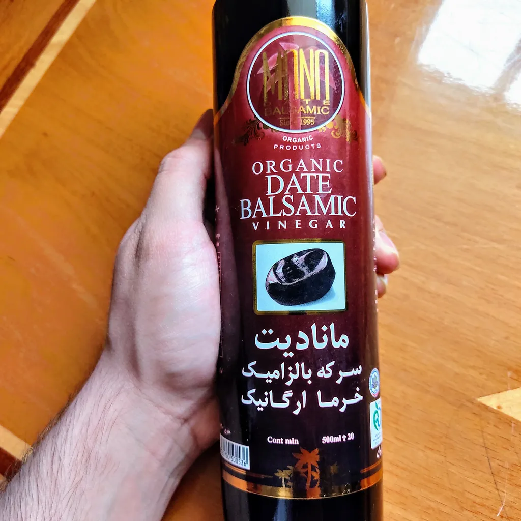 سرکه بالزامیک خرمای مانادیت ارگانیک 500میلی لیتر