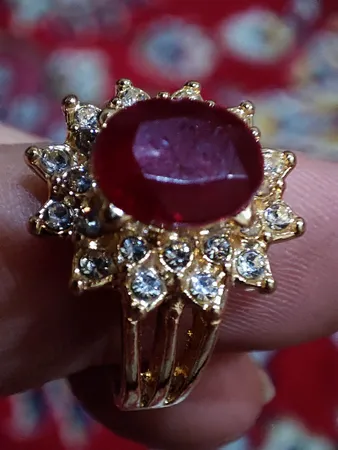 انگشتر زنانه مدل یاقوت صنعتی کد 400