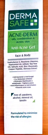 ژل ضد جوش درماسیف مدل Acne Derm حجم ۷۵ میلی لیتر