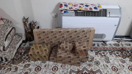 ست شیرآلات فراست پویا مدل هلن به همراه شلنگ توالت و دوش حمام