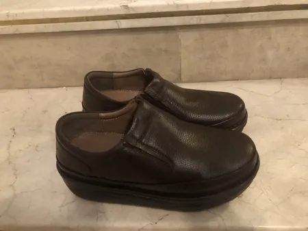 کفش طبی مردانه چرم تبریز مدل آسایش