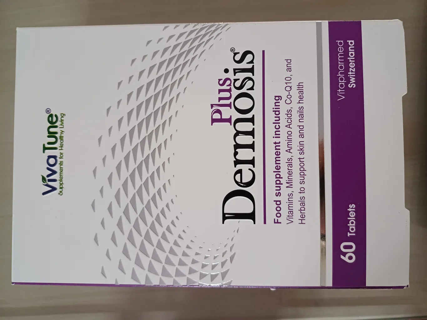 قرص درموسیس پلاس ویوا تون بسته 60 عددی