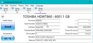 تجریه خرید هارددیسک اینترنال توشیبا مدل S300 surveillance ظرفیت 6 ترابایت
