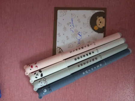 خودکار مدل عروسکی پاک کن دار مجموعه 4 عددی