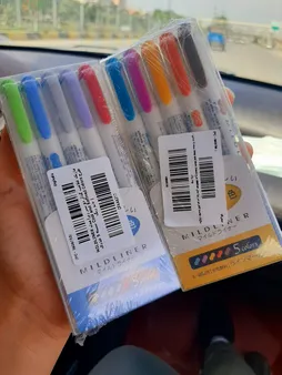 ماژیک علامت گذار دو سر زبرا مدل Mildliner بسته 5 عددی