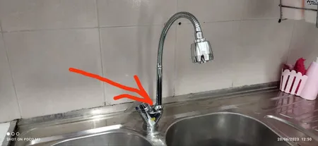 علم شیر ظرفشویی استیل متال مدل QR0058222