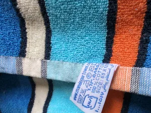 تجریه خرید حوله استخری ماندگار طرح راه راه سایز 70x130 سانتی متر