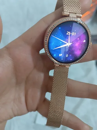 ساعت هوشمند گلوریمی مدل GL1 (مخصوص بانوان) دارای قابلیت های قابلیت مکالمه از طریق بلوتوث بند استیل