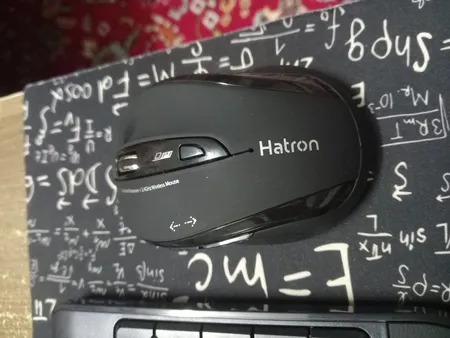 کیبورد و ماوس بی سیم هترون مدل HKCW140، سوییچ ممبران، Full-Size