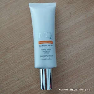 تجریه خرید کرم ضدآفتاب رنگی ام کیو SPF50 مدل NATURAL BEIGE BIO TACHES مناسب انواع پوست، حجم 55 میلی‌لیتر