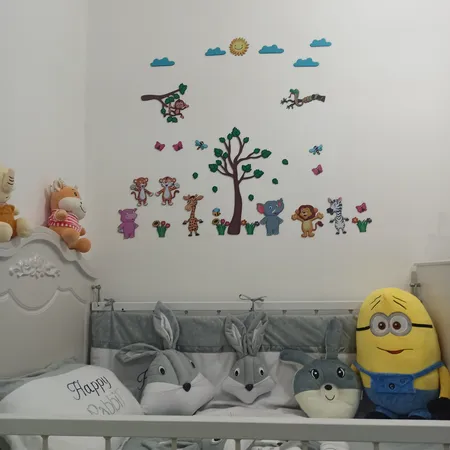 استیکر چوبی ژیوار طرح حیوانات جنگل