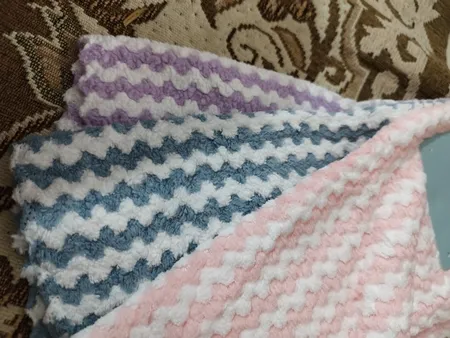 دستمال آشپزخانه طرح راه راه کد mk450 بسته 3 عددی