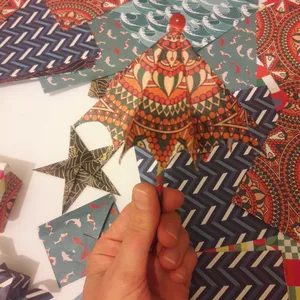 تجریه خرید کاغذ اوریگامی طرح فانتزی بسته 60 عددی