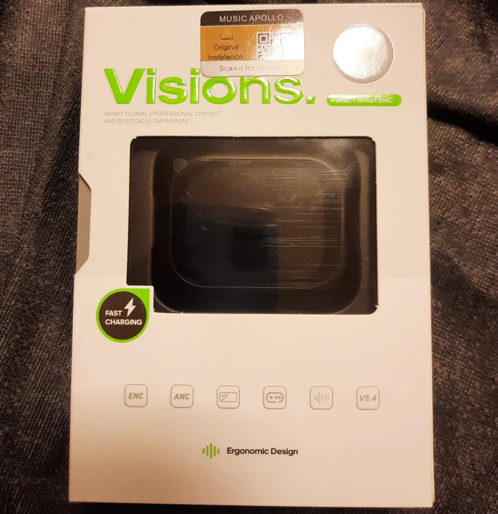 هدفون بلوتوثی موزیک آپولو مدل TWS- APEARBUDS DISPLAY