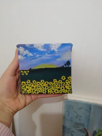 بوم نقاشی جهان بوم مدل TZ-1 سایز 10x10 سانتی متر