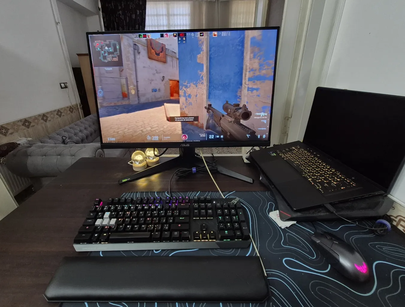 مانیتور ایسوس مدل TUF Gaming VG27AQML1A سایز 27 اینچ