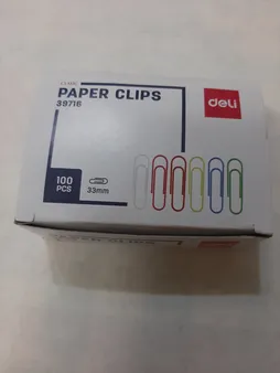 گیره کاغذ پنتر مدل رنگی سایز 28 میلی متر - بسته 100 عددی