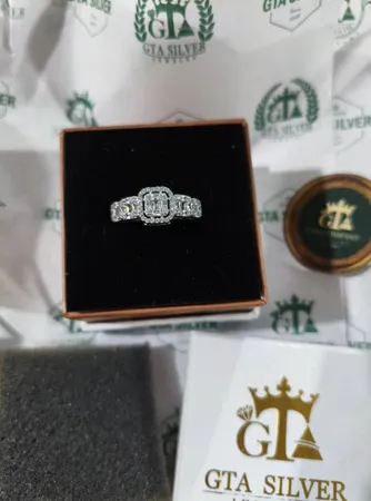 انگشتر نقره زنانه جی تی ای مدل 132