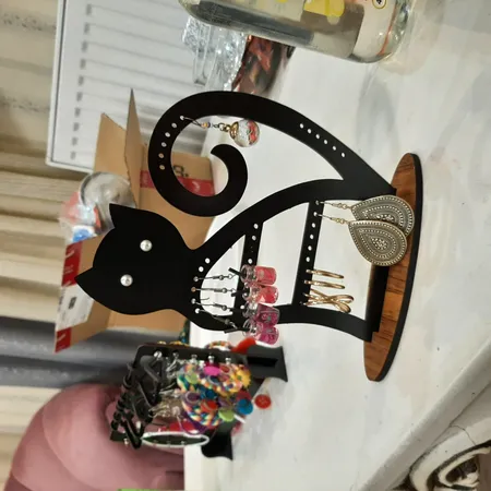 استند جواهرات طرح گربه مدل C1