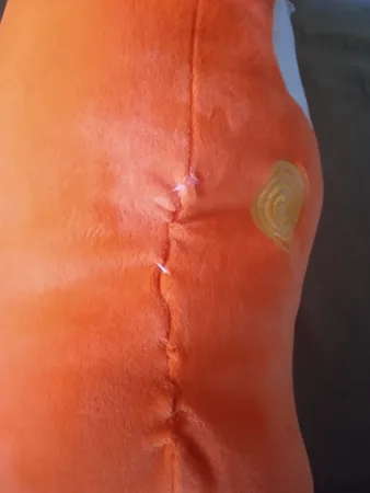 عروسک طرح هویج بالشتی مدل 001 ارتفاع 80 سانتی متر