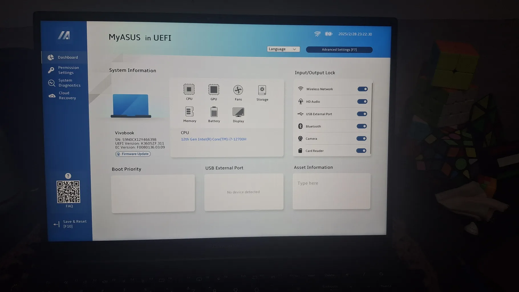 لپ تاپ 16 اینچی ایسوس مدل Vivobook 16X K3605ZF-RP752-i7 12700H-16GB DDR4-512GB SSD-RTX2050-IPS