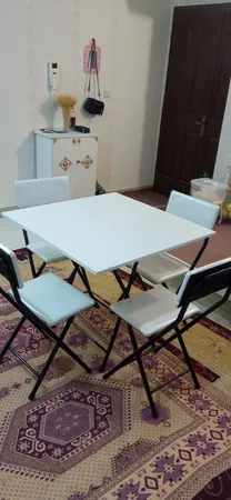 میز و صندلی ناهارخوری میزیمو مدل تاشو کد 05302