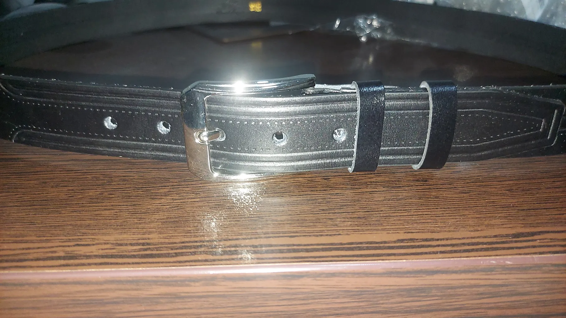 کمربند مردانه چرم عطارد مدل چرم طبیعی گاومیش کد B40