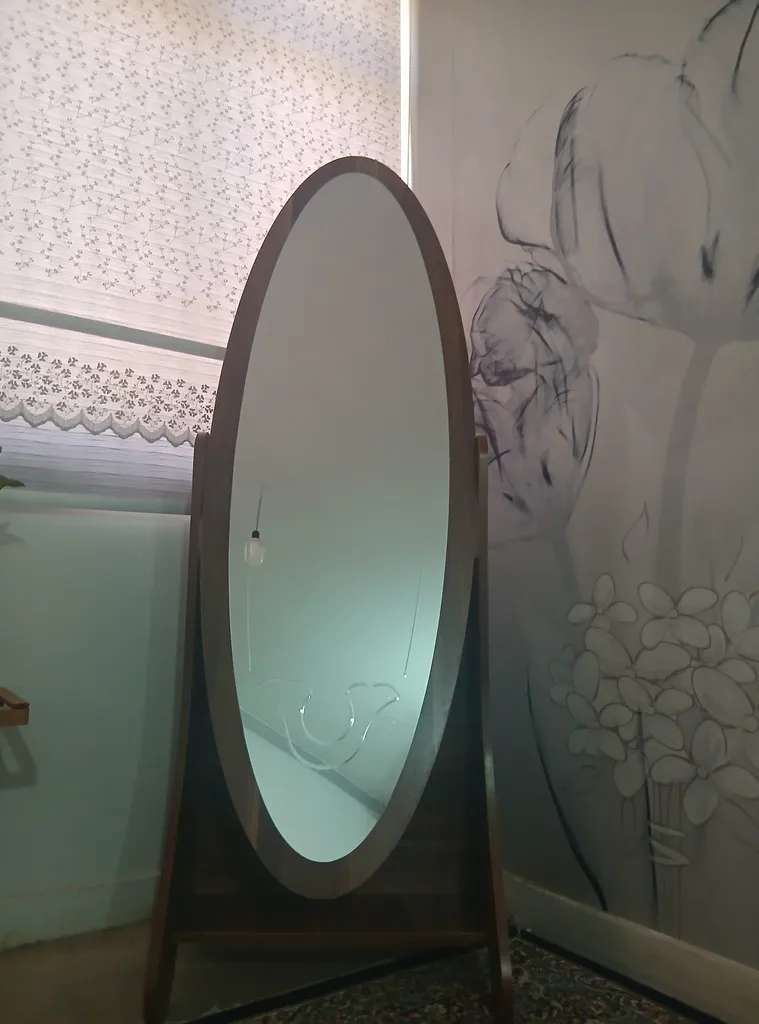 آینه وینه چوب مدل ارکیده