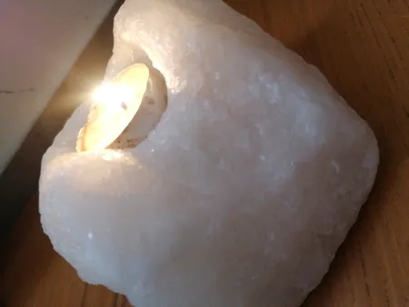 جا شمعی سنگ نمک مدل MT402