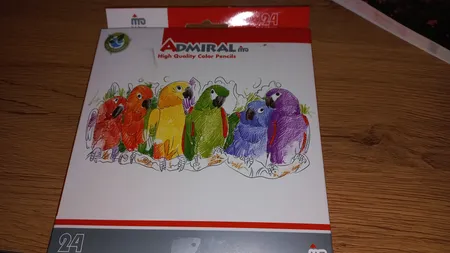 مداد رنگی 24 رنگ آدمیرال کد 761C طرح Astronaut