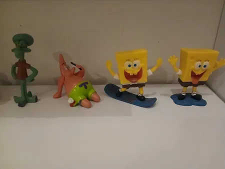 فیگور طرح باب اسفنجی کد 005 مجموعه ۱۲ عددی