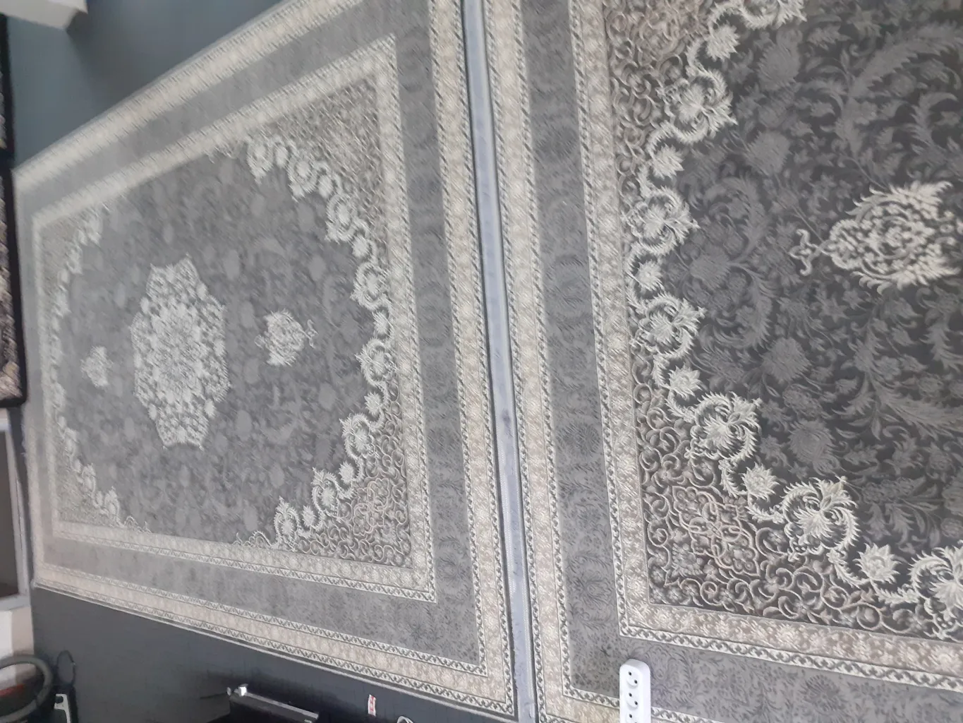 فرش ماشینی سهند کد VT09.XI زمینه ذغالی