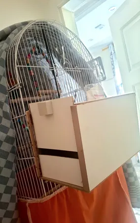 لانه پرنده مدل عروس هلندی درب کشویی طرح چوبی