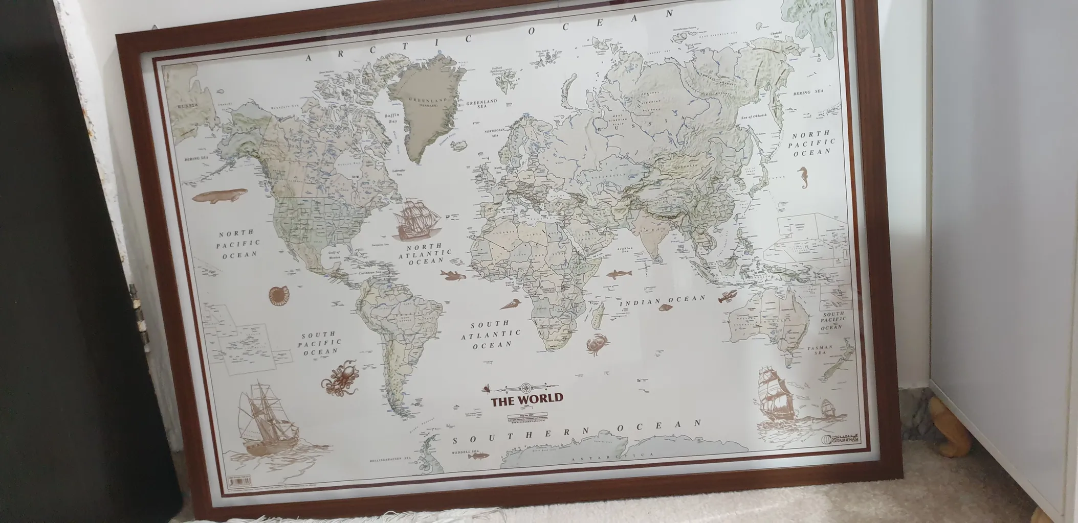 نقشه کشورهای جهان گیتاشناسی نوین کد 2001