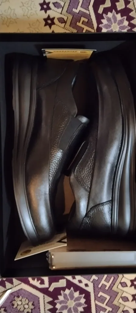 کفش طبی مردانه چرم عطارد مدل چرم طبیعی کد SH52