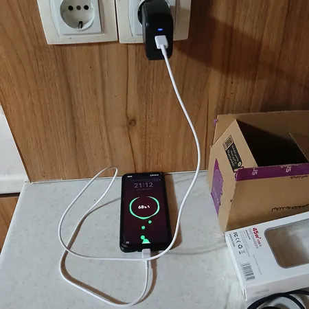 شارژر دیواری 45 وات 2 پورت وونک مدل CA-45 به همراه کابل USB‑C