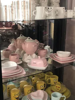 سرویس صبحانه‌خوری 19 پارچه 2 نفر مدل آلتین سرام طرح قلب