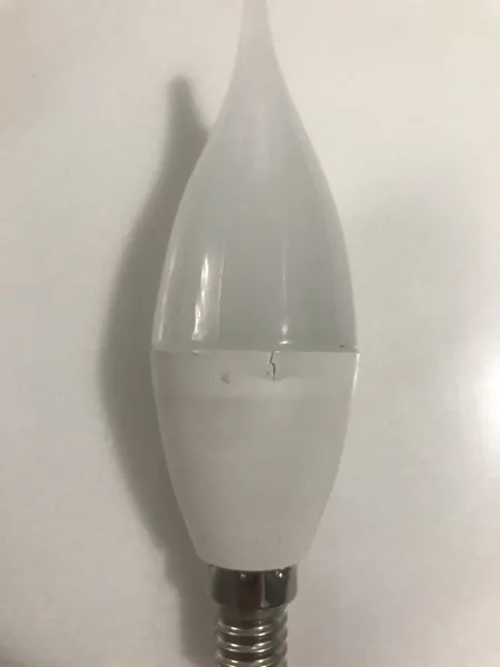 لامپ 8 وات زانیس مدل شمعی اشکی پایه E14 بسته 10 عددی