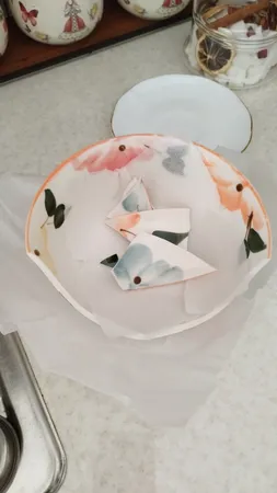 کاسه طرح بهار گل ها کد Fs006 مجموعه 6 عددی