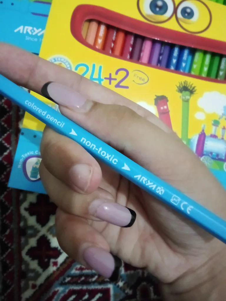 مداد رنگی 2+24 رنگ آریا مدل 3017