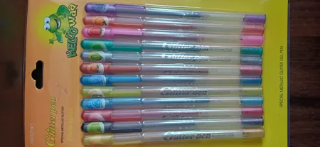 خودکار اکلیلی 12 رنگ مدل Glitter Pen