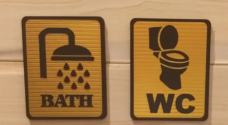 تابلو نشانگر دستشویی مدل SMF28000