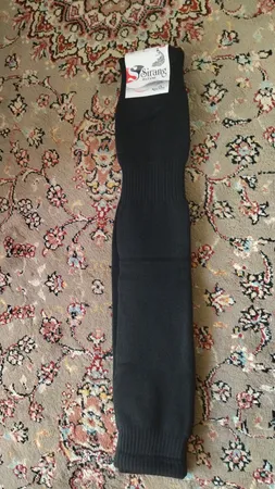 ساق پا مردانه مدل حوله ای بالای زانو 202 رنگ ذغالی