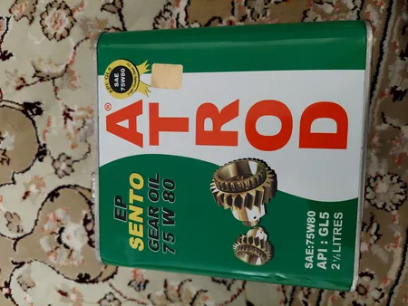 روغن گیربکس خودرو آترود مدل 75w80 Sento حجم 2.5 لیتر